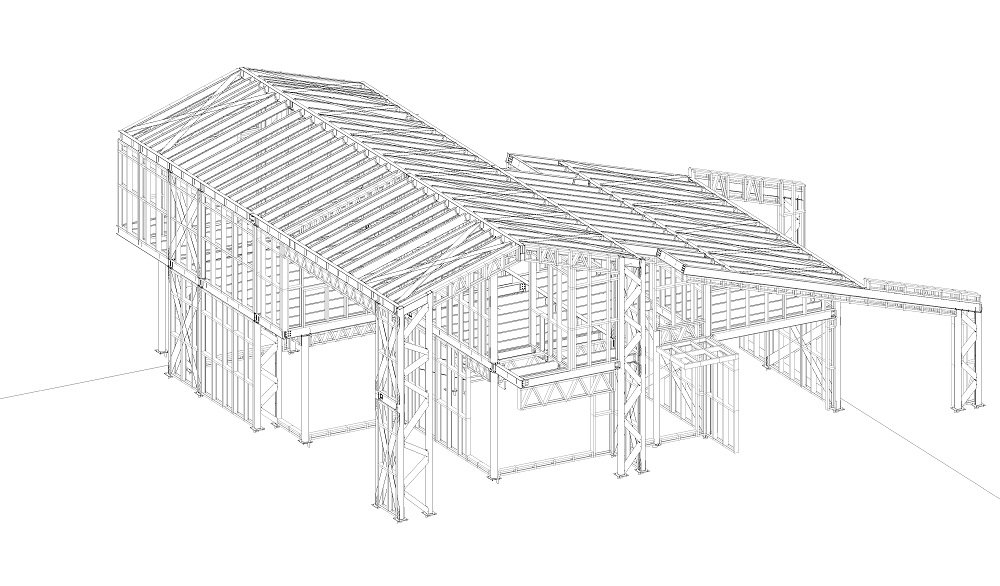 modello 3d casale